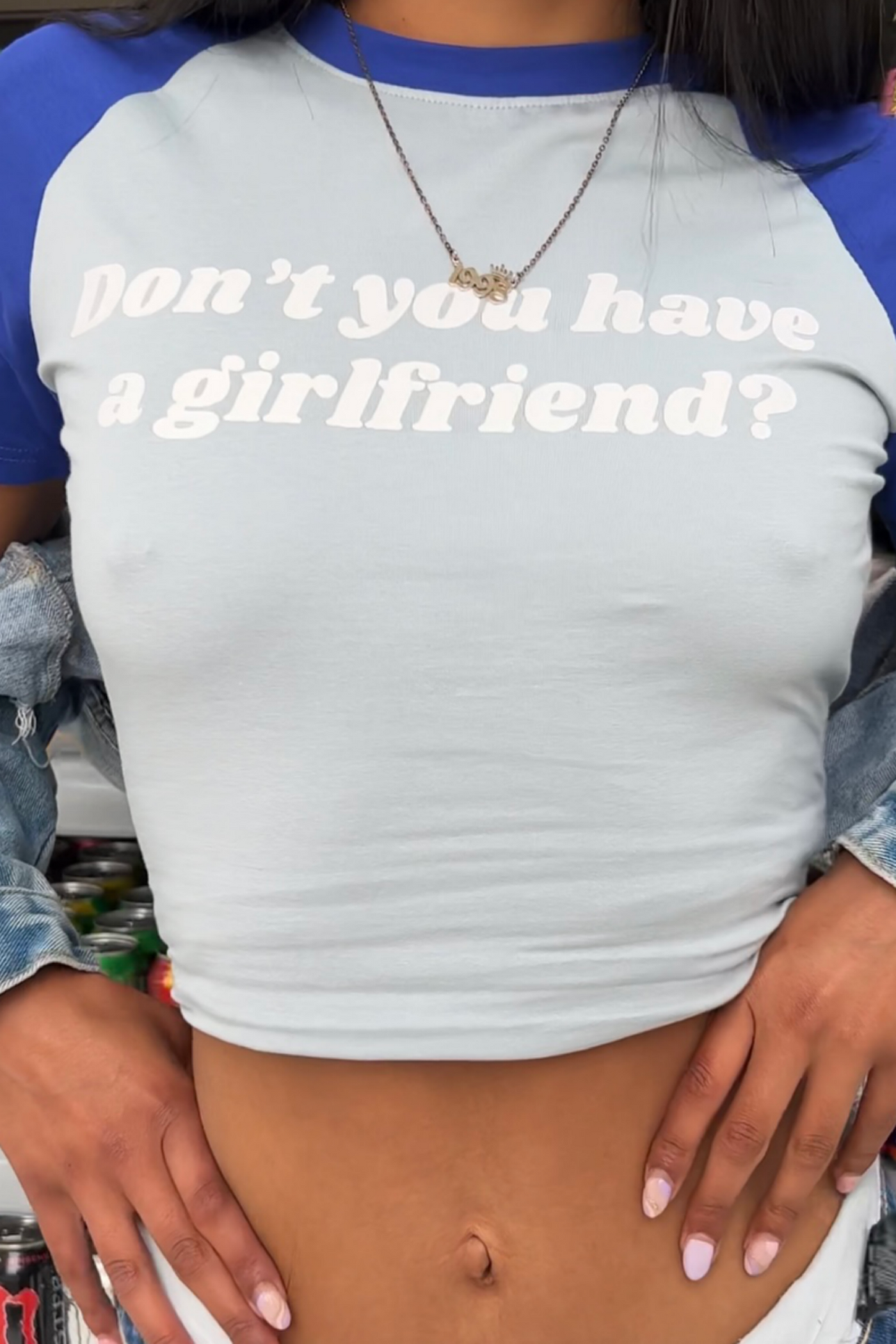 Bad Behaviour T-shirt- Girlfriend - SLAYBLÉU