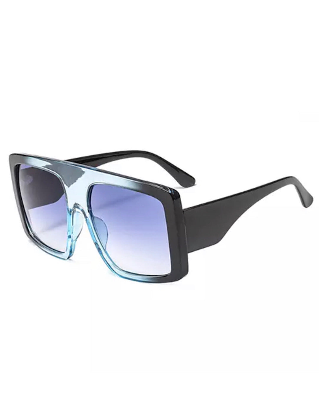 “Black & Blue” Lara Oversized Sunglasses - SLAYBLÉU