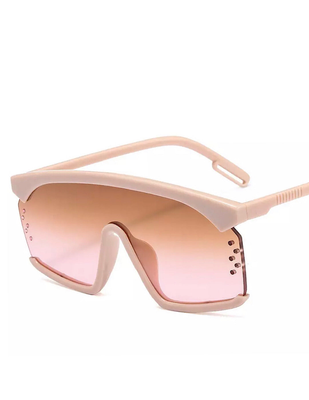 “Champagne” Lori Space Squared Sunglasses - SLAYBLÉU